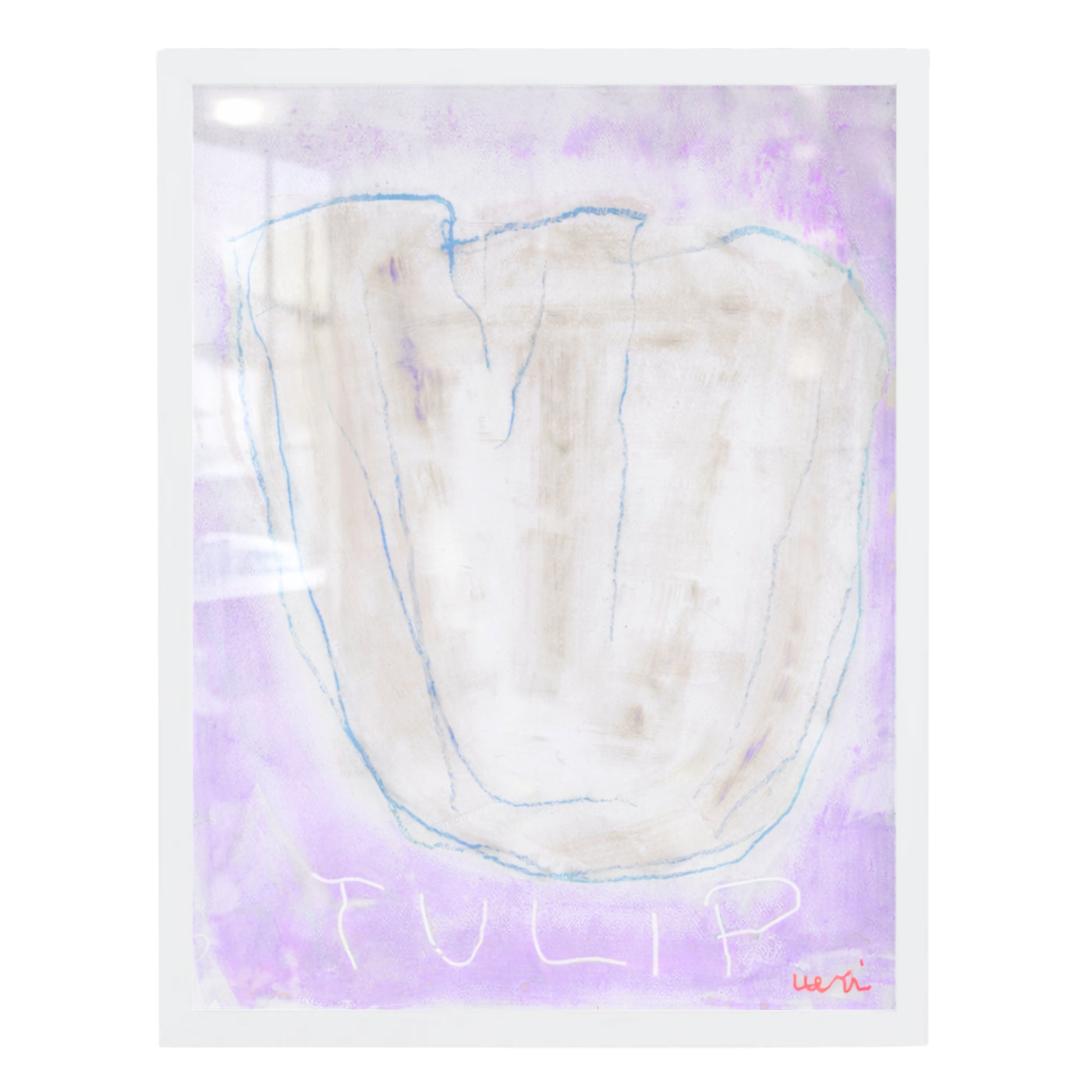 La Tulipa Lavender Art Print in-room mockup
