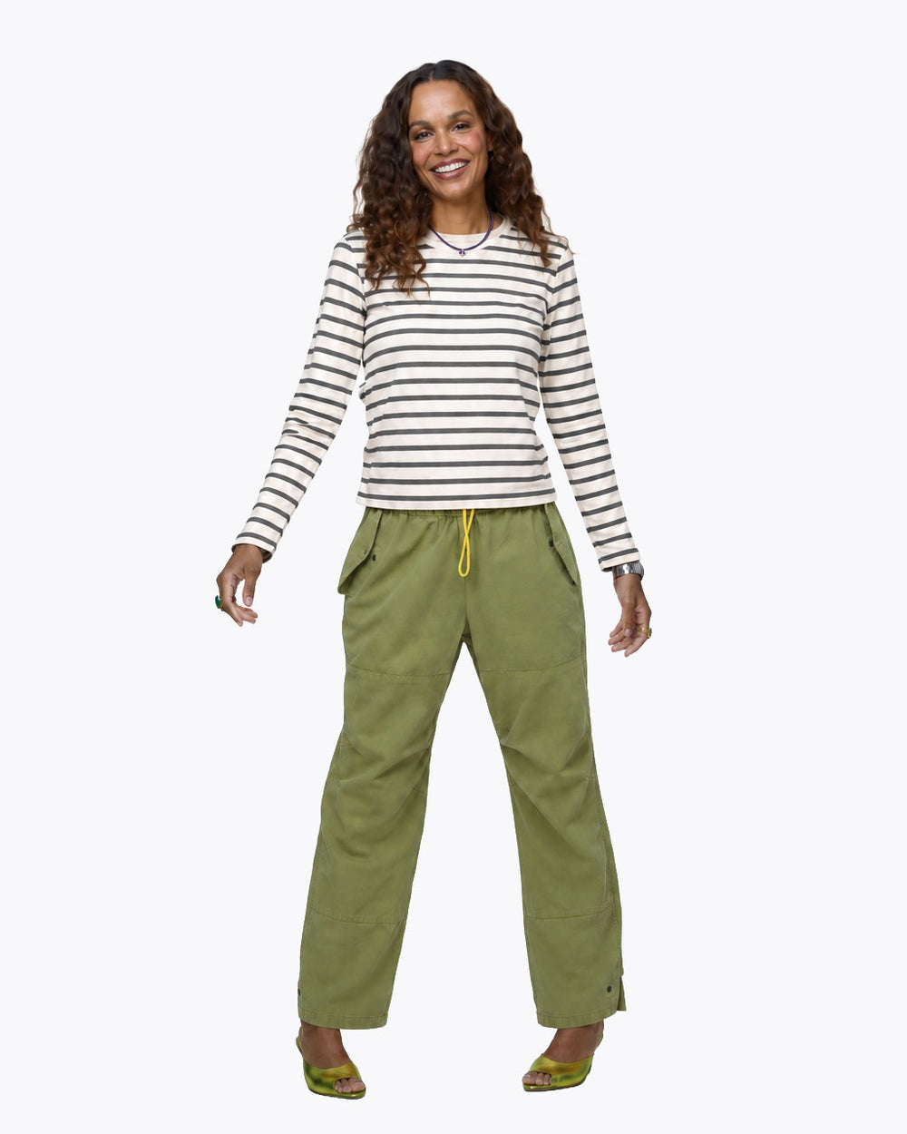 Army green Love Brigade Pant by Kerri Rosenthal, additional view