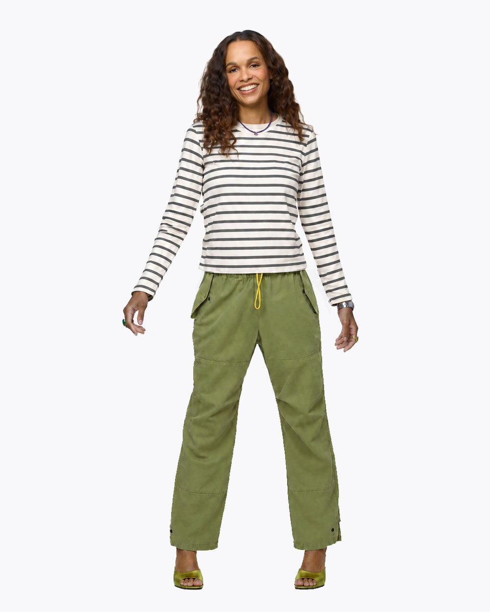 Army green Love Brigade Pant by Kerri Rosenthal, additional view