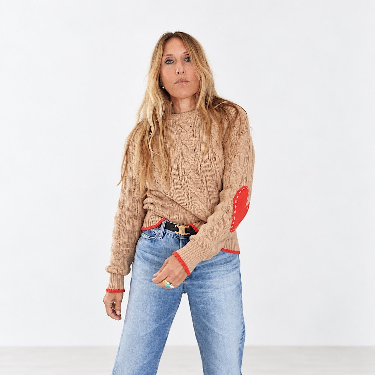 Maxwork Cable Pullover Sweater, Camel | Kerri Rosenthal – KERRI