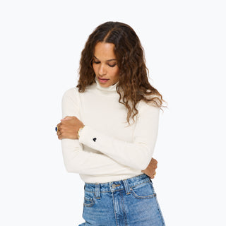 Mock Neck Rib Tee