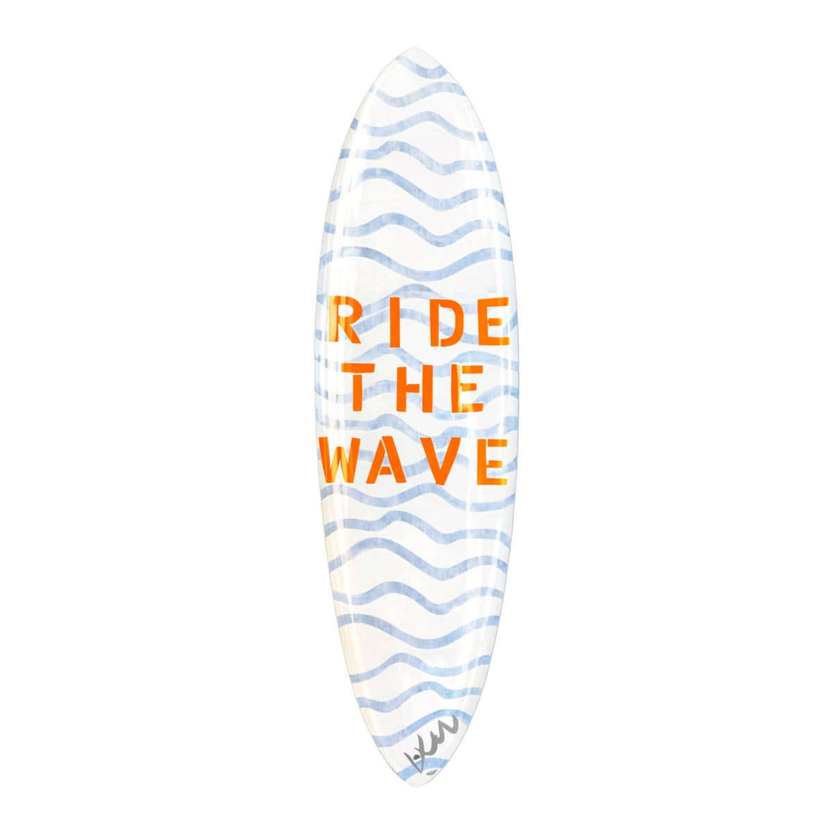 Ride the happy wave best surfboard - Shop modern surfboards by Kerri Rosenthal.