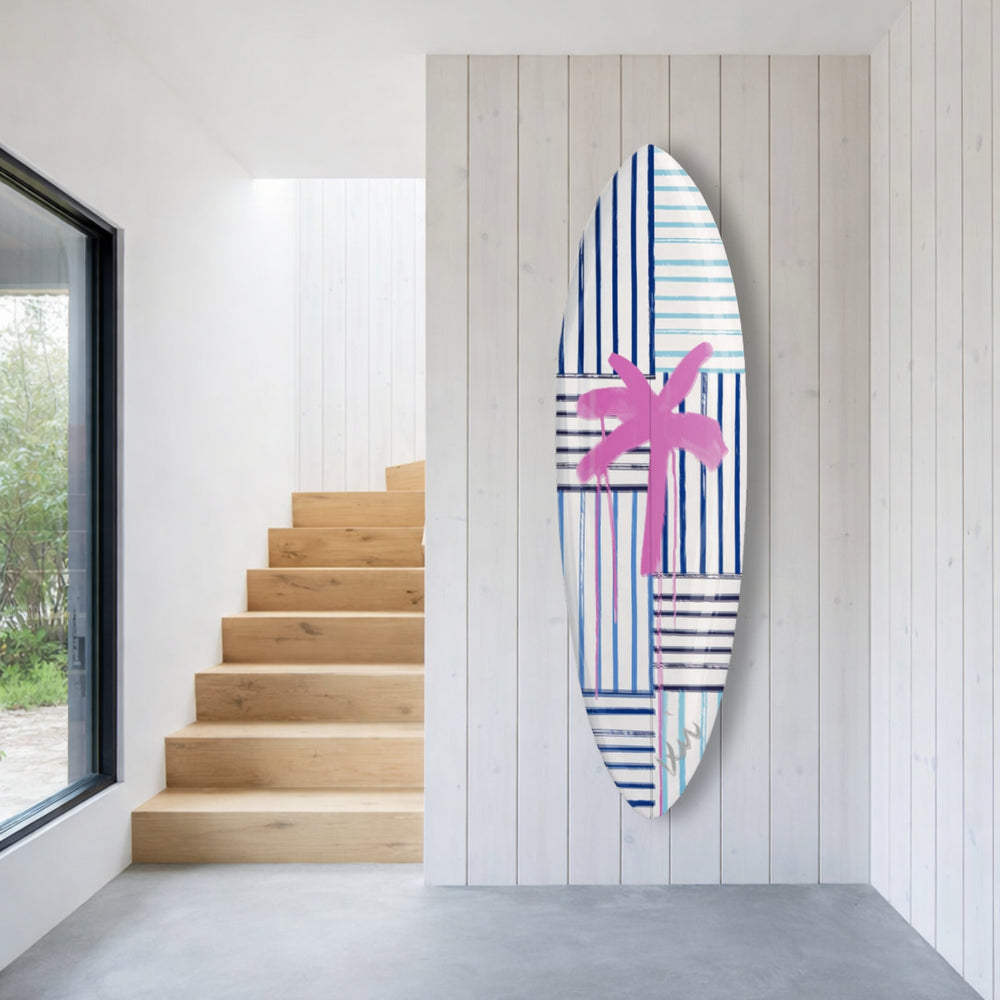 Mr. Sharpie Drippy Palm Surfboard