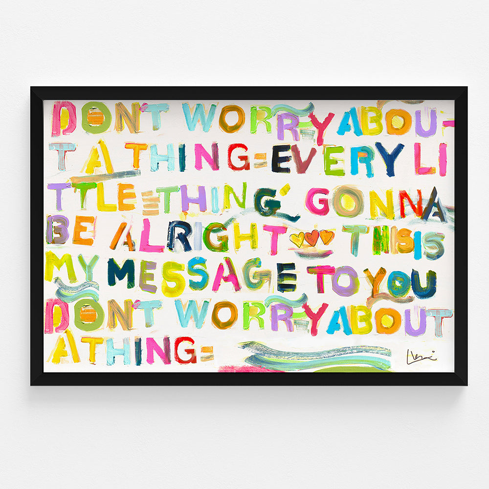 My Message To You Horizontal Wall Word Art Framed Artwork – KERRI ROSENTHAL