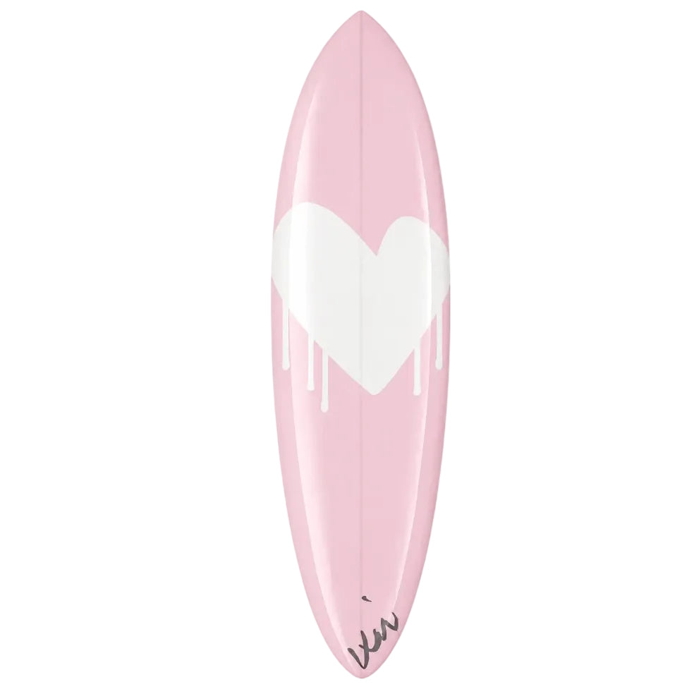 Drippy Heart Reverse Rare Love Surfboard