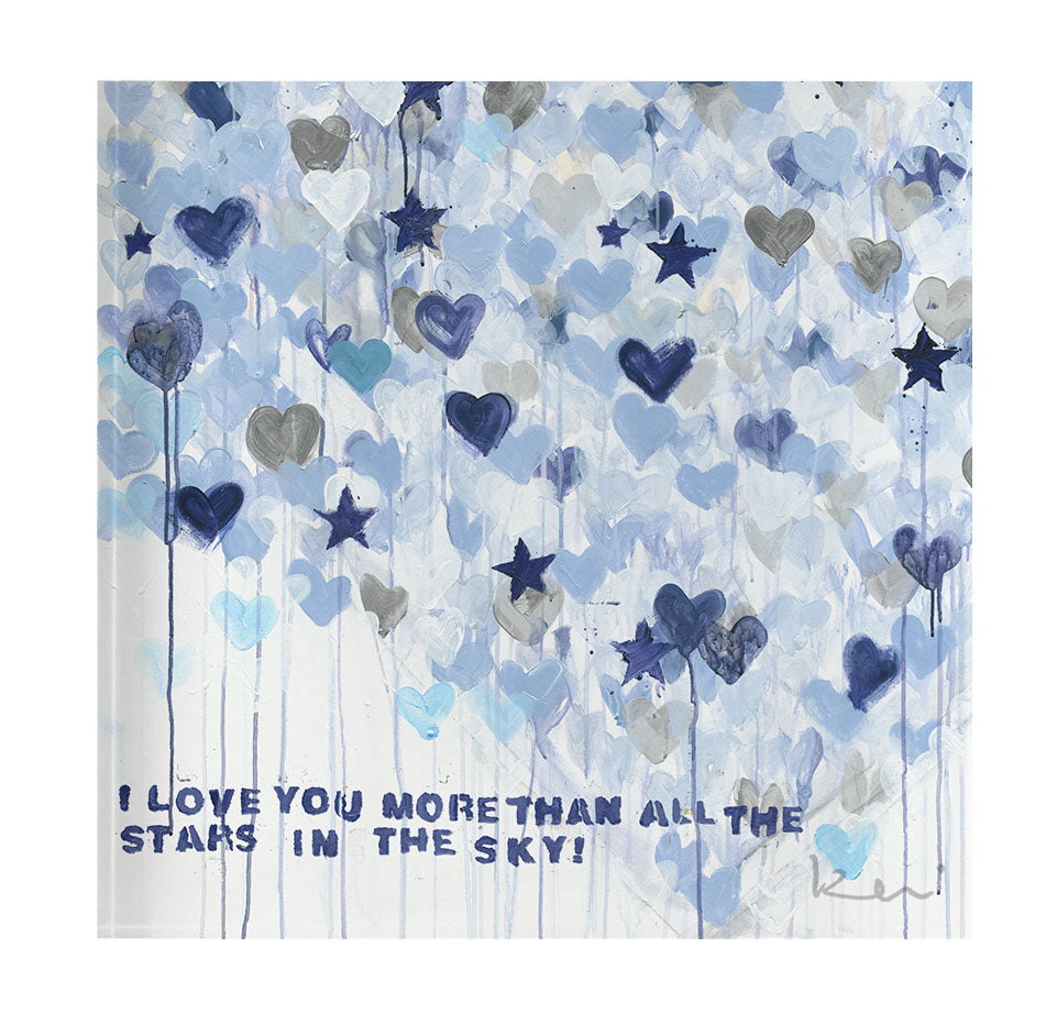 Starry Starry Love Block of Love Acrylic Mini Art – KERRI ROSENTHAL