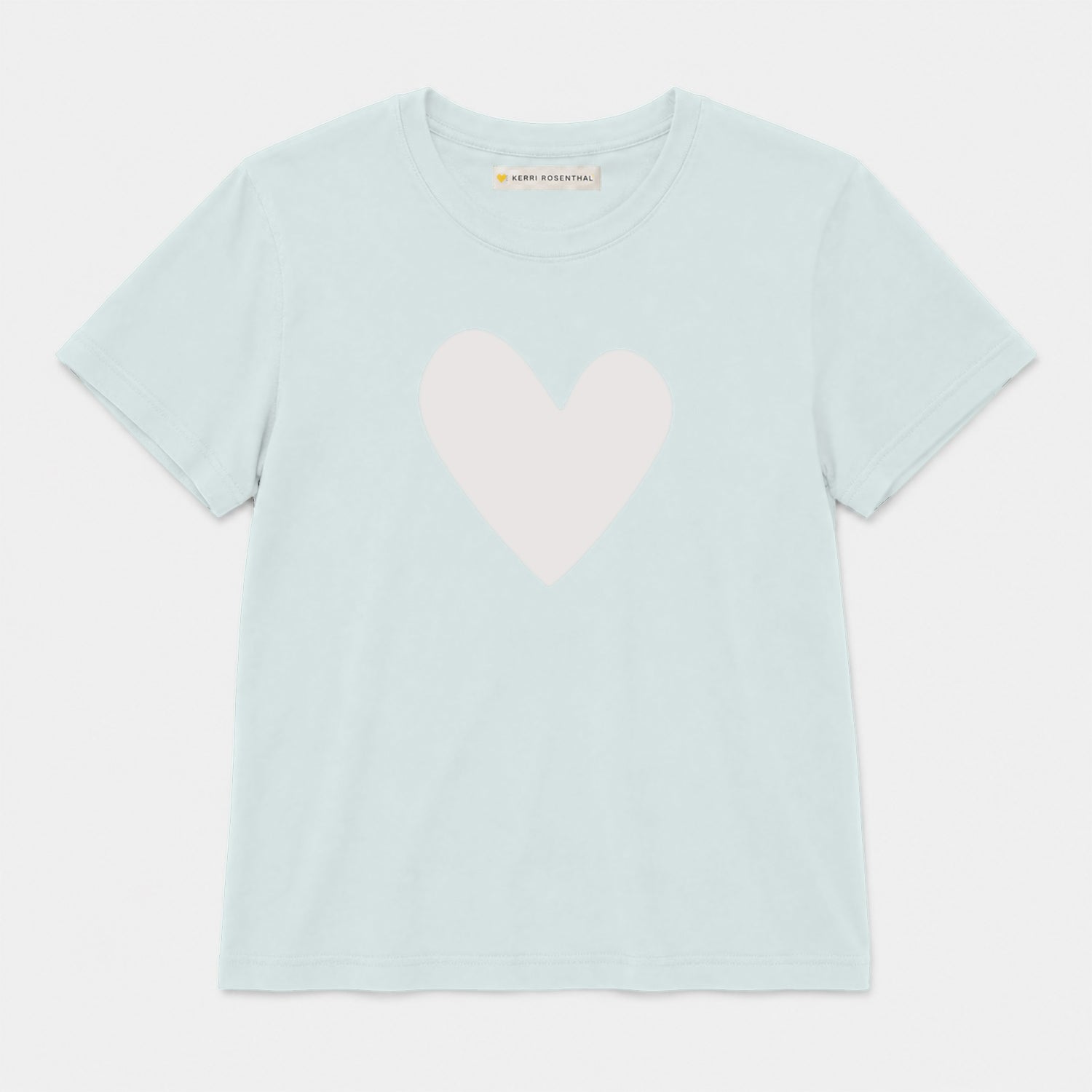 Suke Imperfect Heart Light Blue Cotton Tee – KERRI ROSENTHAL
