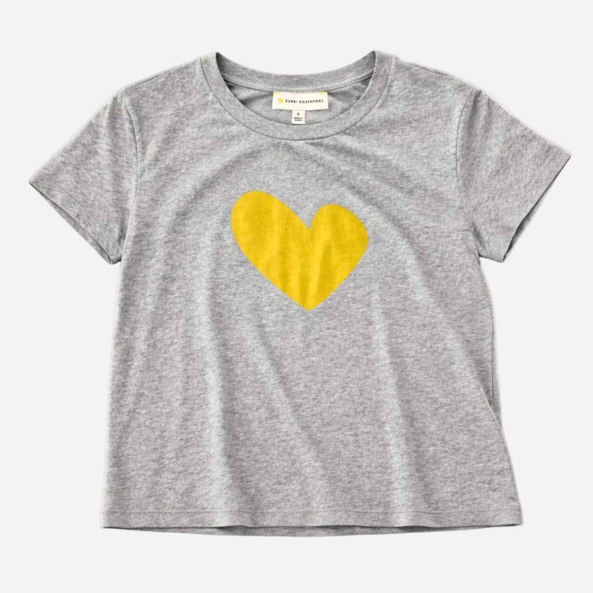 Kerri Rosenthal Suke Imperfect Heart Tee - Heather Gray - Sunshine main image 1