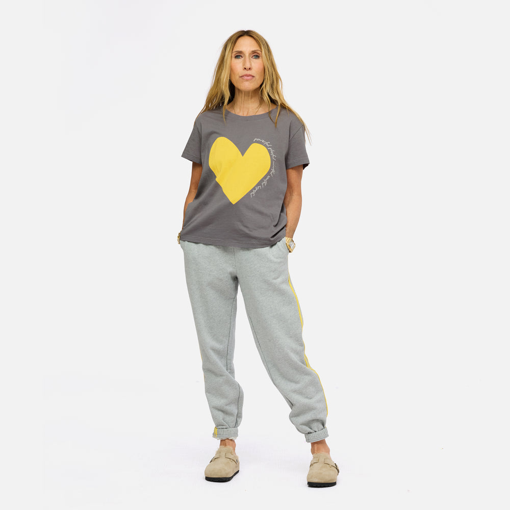 SoulCycle x KR suke manifesto heart graphic tee in cotton - Shop women's cute heart tee shirts by Kerri Rosenthal.