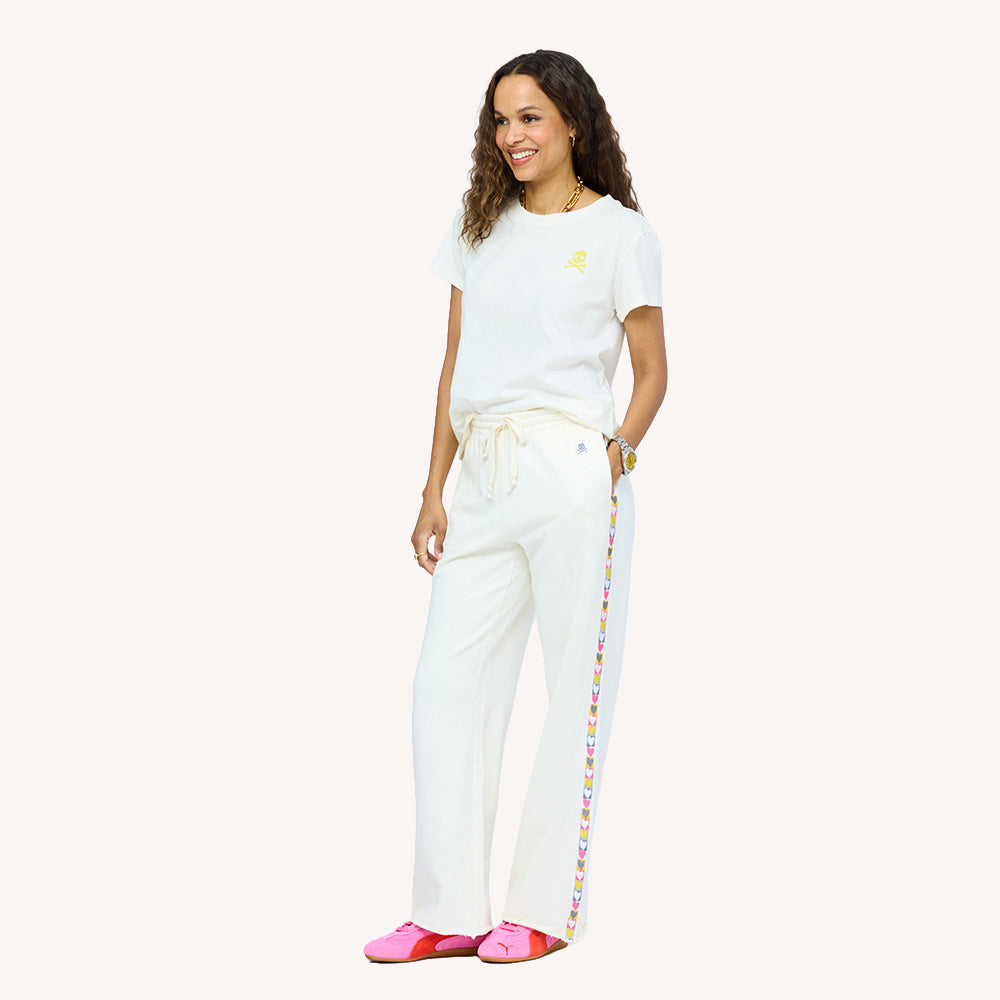 SoulCycle x KR suke manifesto off-white tee with sweatpant - Shop women's cute tees & sweatpants by Kerri Rosenthal