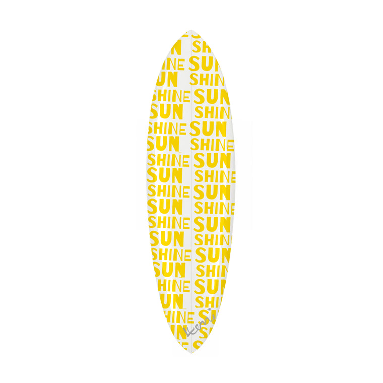Sunshine Yellow Surfboard