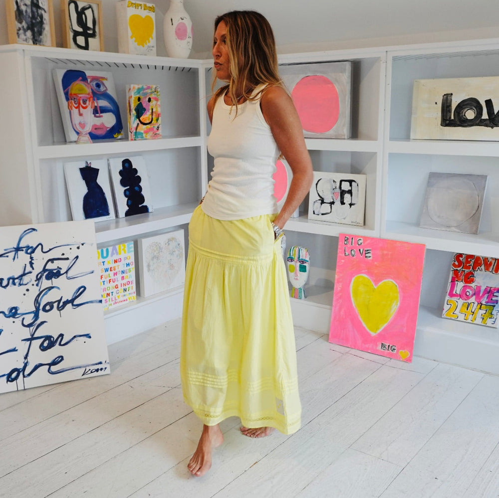 Vacance Pintuck Skirt