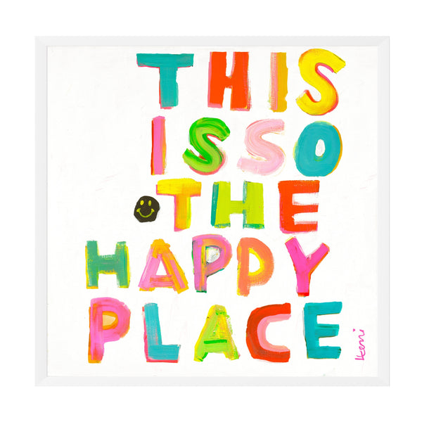 This Is So My Happy Face Art Print