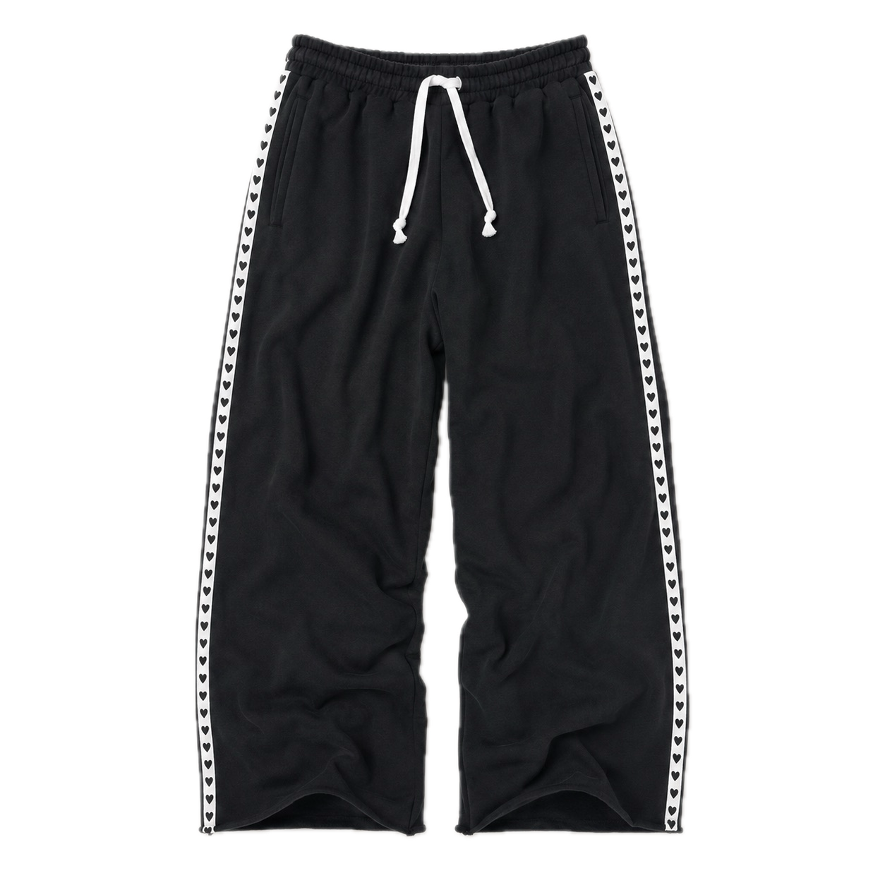 Weekend Barb Heart Tape Black Sweatpant – KERRI ROSENTHAL