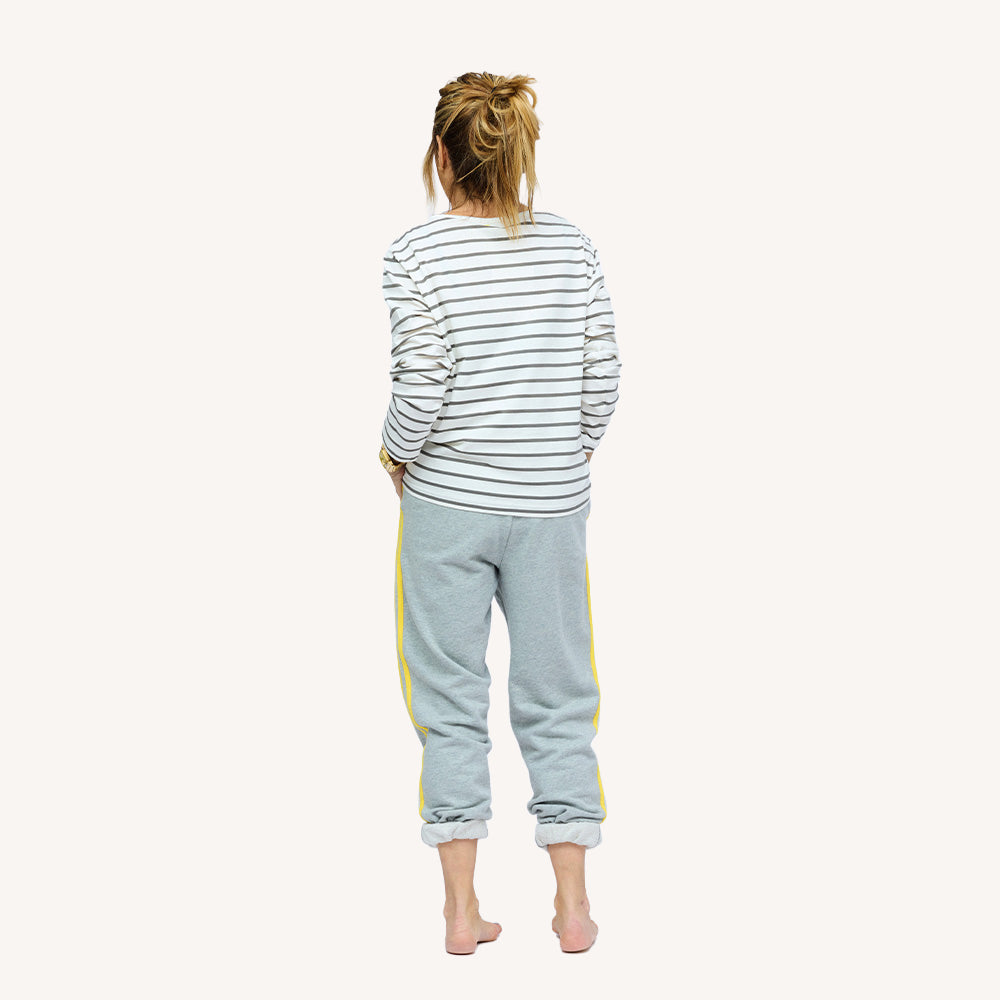 Brigade grey graphic tee in 100% cotton​ - Shop women's cute gray graphic tee by Kerri Rosenthal.