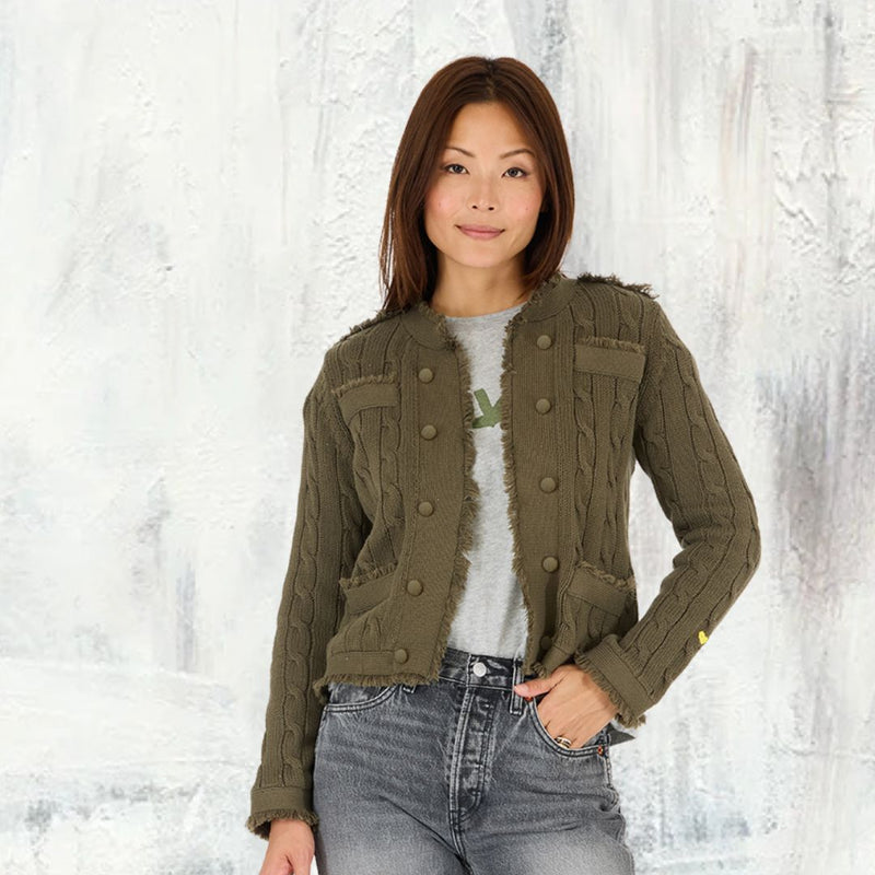 Jackie Cardigan - Black // Kerri Rosenthal