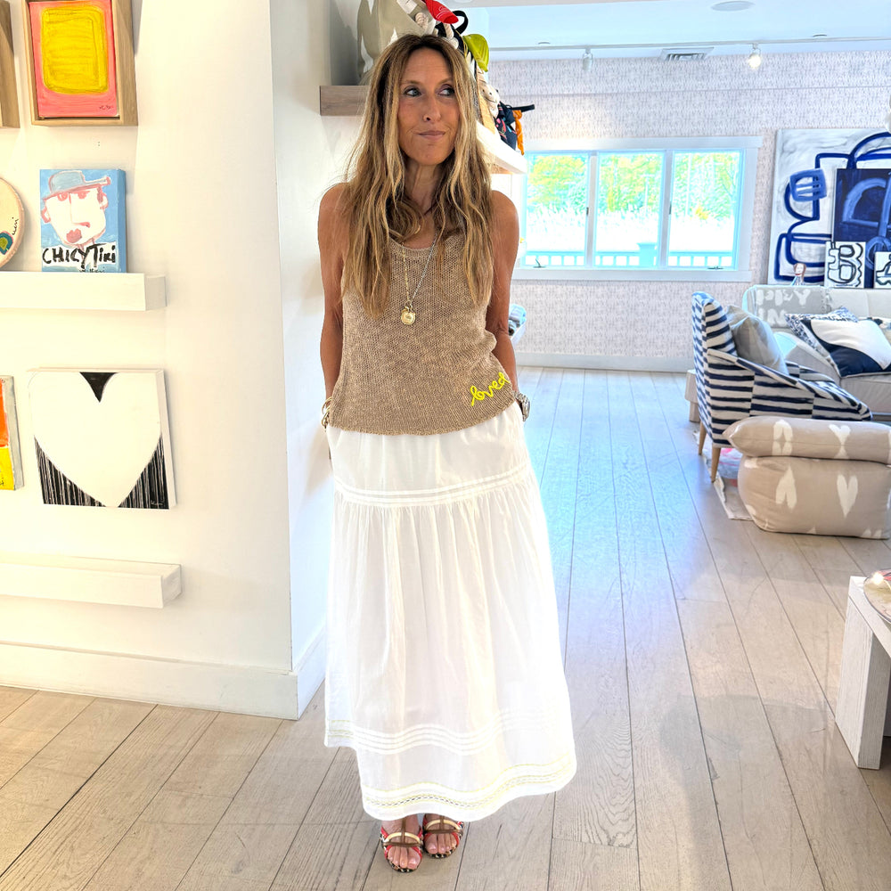 Vacance Pintuck Skirt