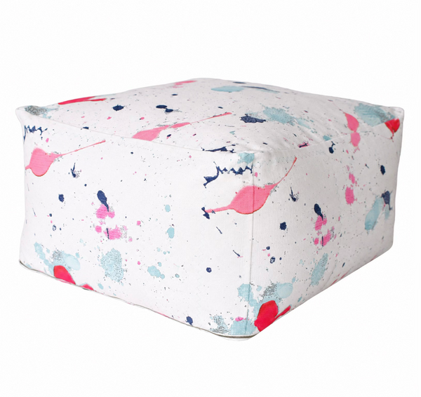 Jumbo Dropcloth Soft Ottoman by Kerri Rosenthal