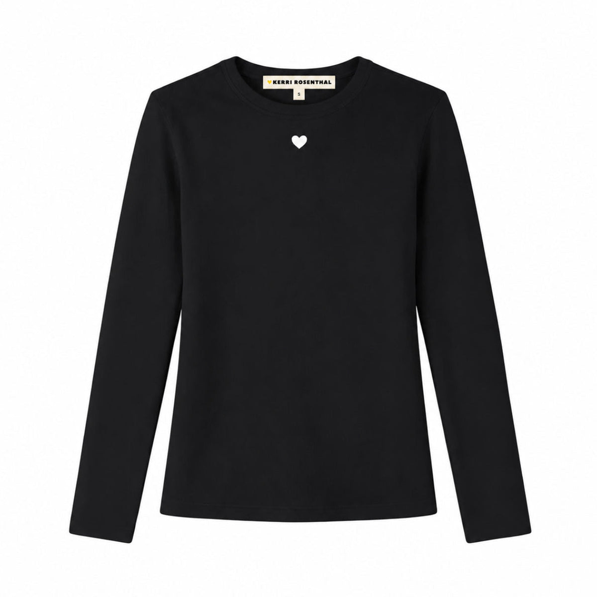 KR Long Sleeve Rib Black Women's Tee – KERRI ROSENTHAL