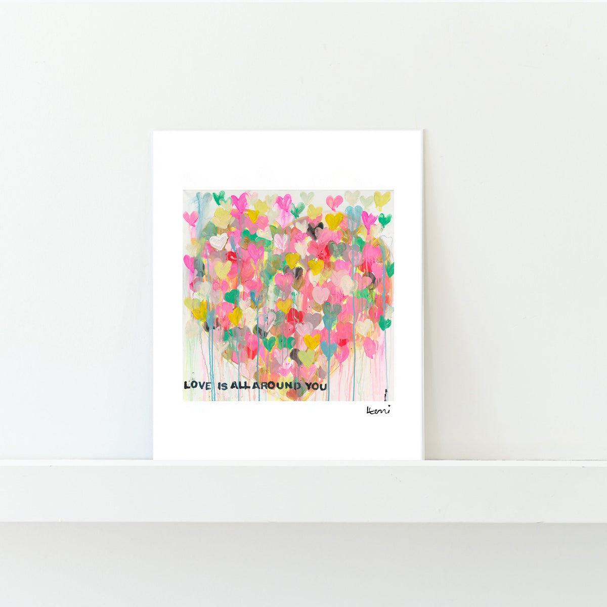 Love All Around Mini Art Print