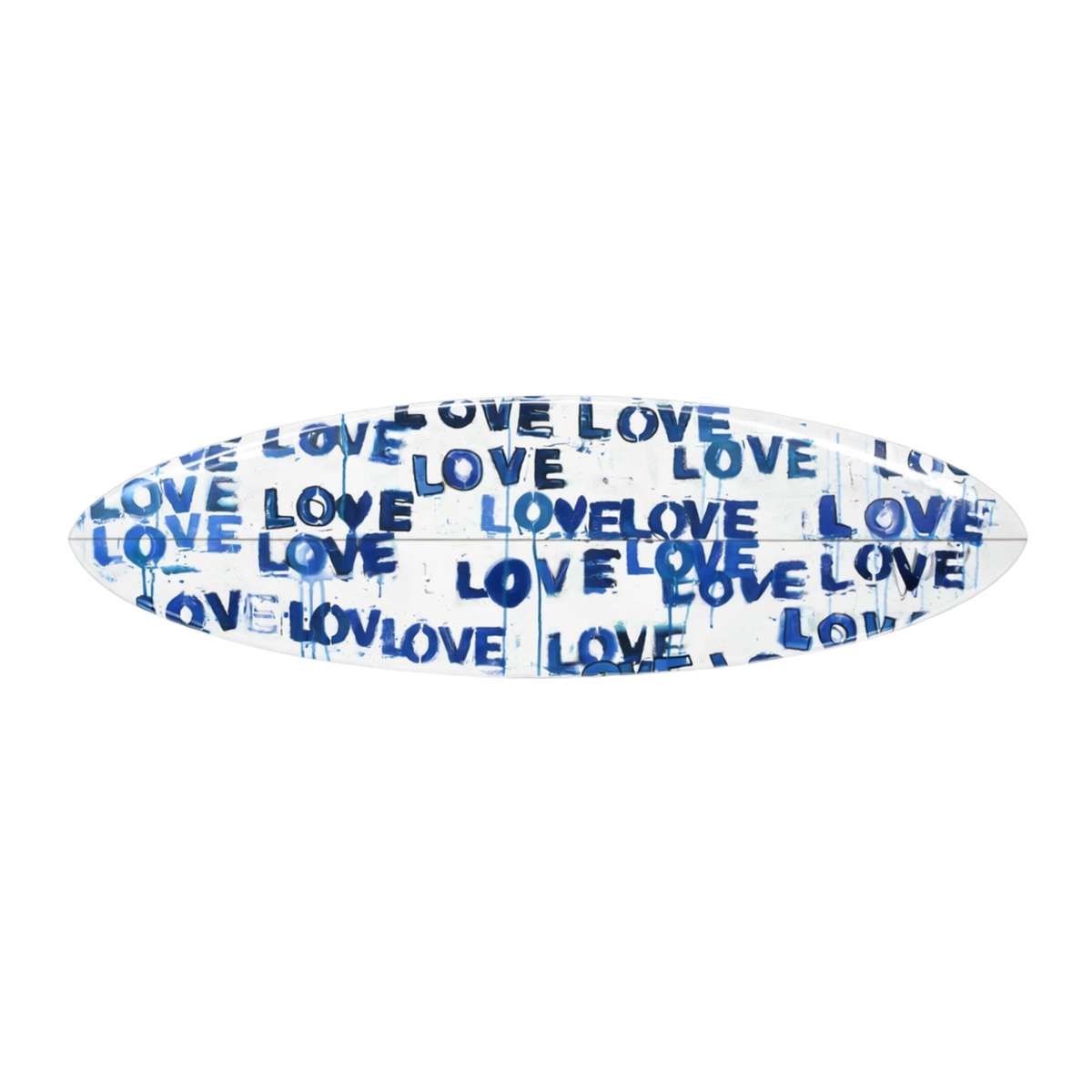navy blue word art surfboard for wall decor - Shop modern surfboards by Kerri Rosenthal