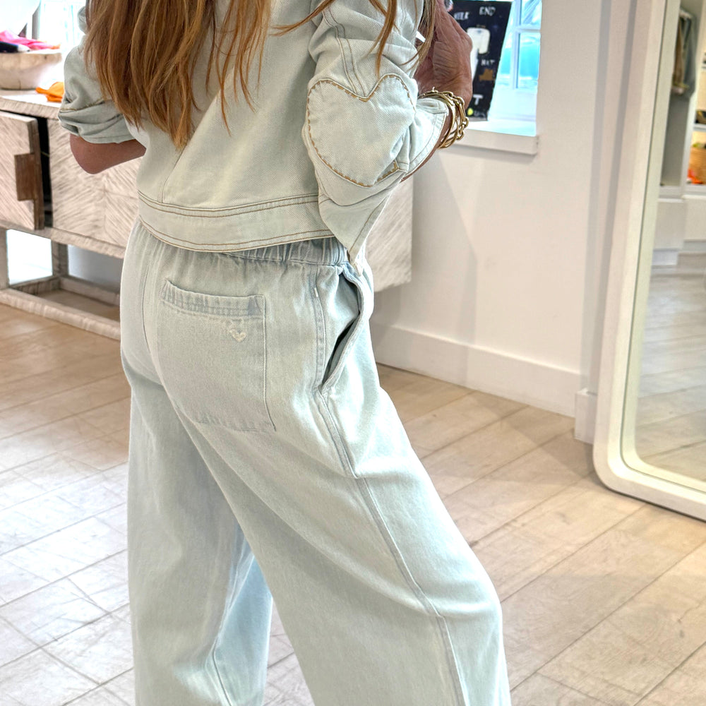 Palazzo Denim Pant