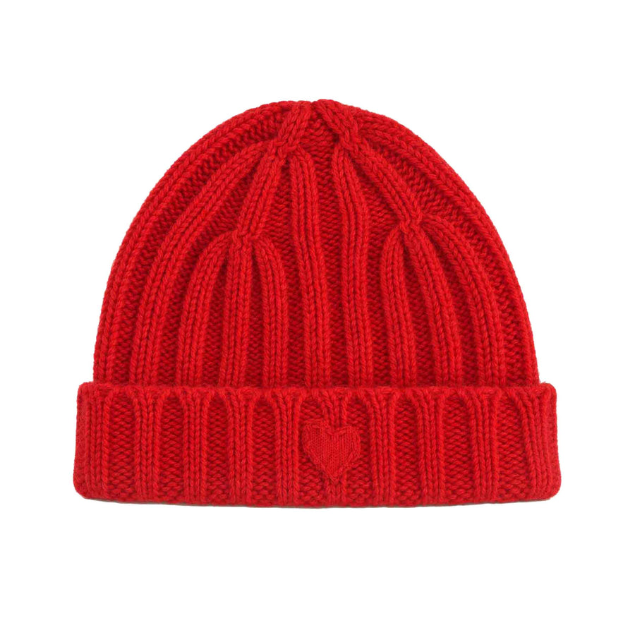 Cashmere Beanie, Red