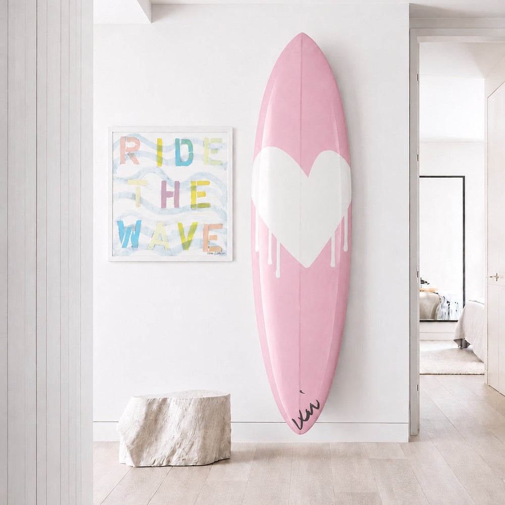 Drippy Heart Reverse Rare Love Surfboard