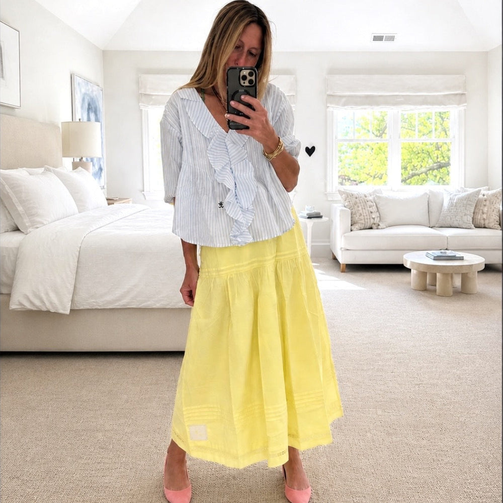Vacance Pintuck Skirt