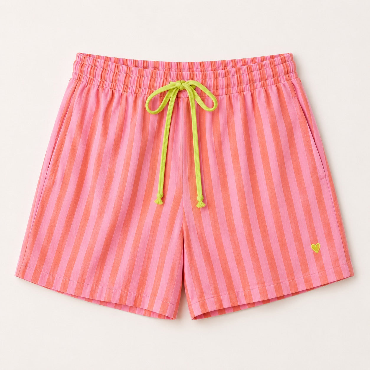 Weekend Pink Stripe Cotton Shorts – KERRI ROSENTHAL