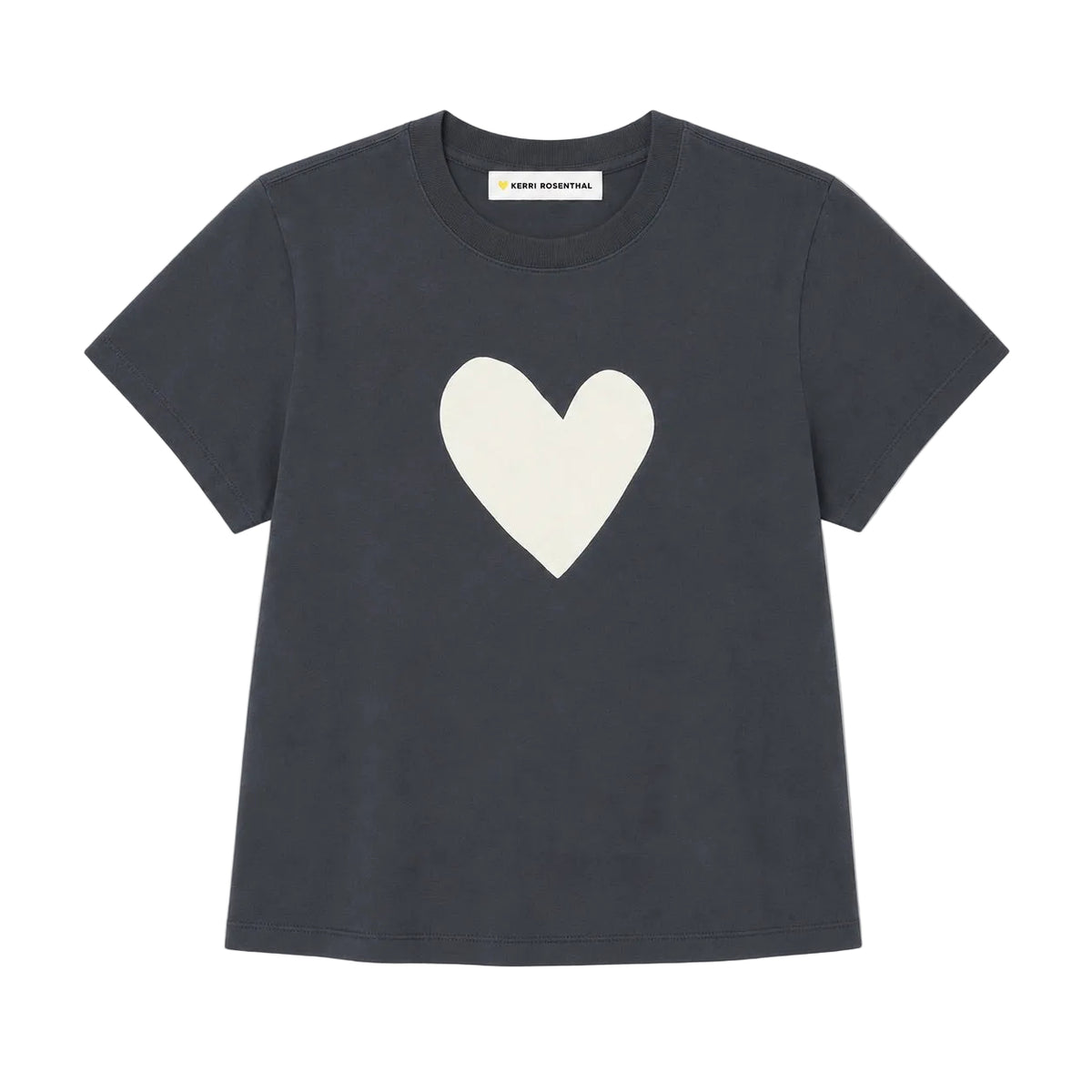 Suke imperfect heart coal tee in 100% cotton - Shop women's chic tops & tees by Kerri Rosenthal