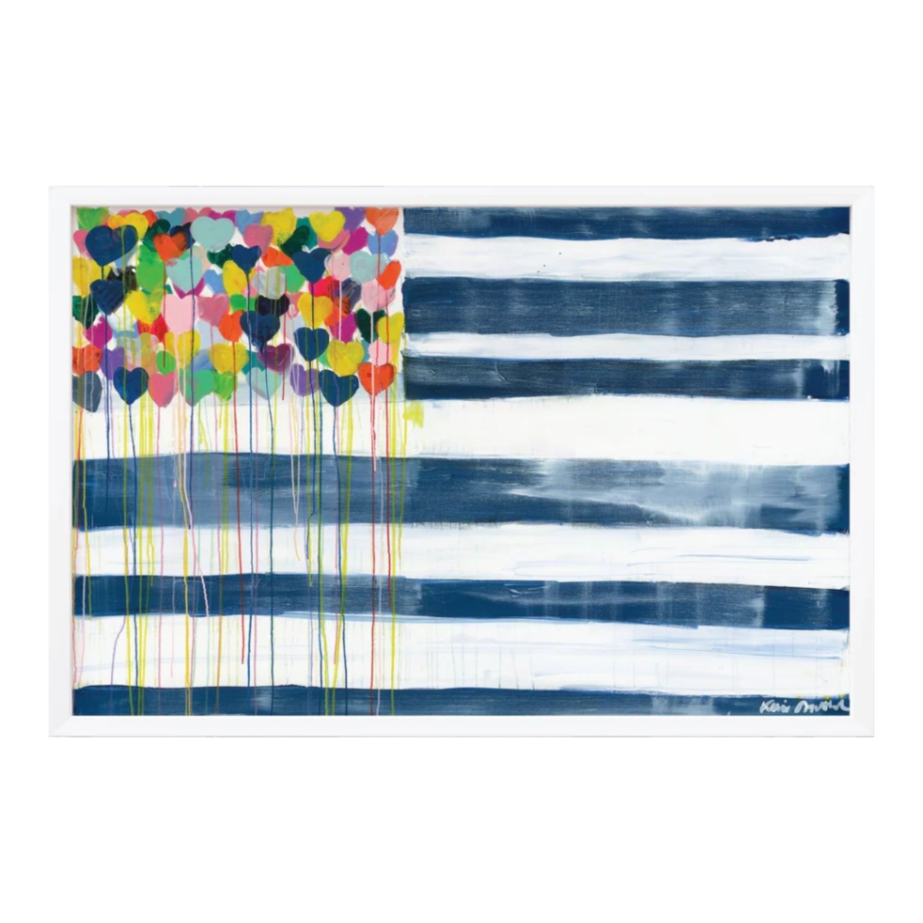 United States Of Love Flag Art Print – KERRI ROSENTHAL