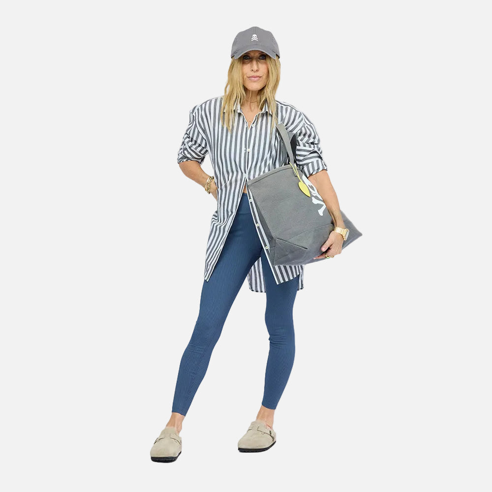 SoulCycle x KR gray color ride shirt in 100% cotton - Shop stylish SoulCycle clothing by Kerri Rosenthal.