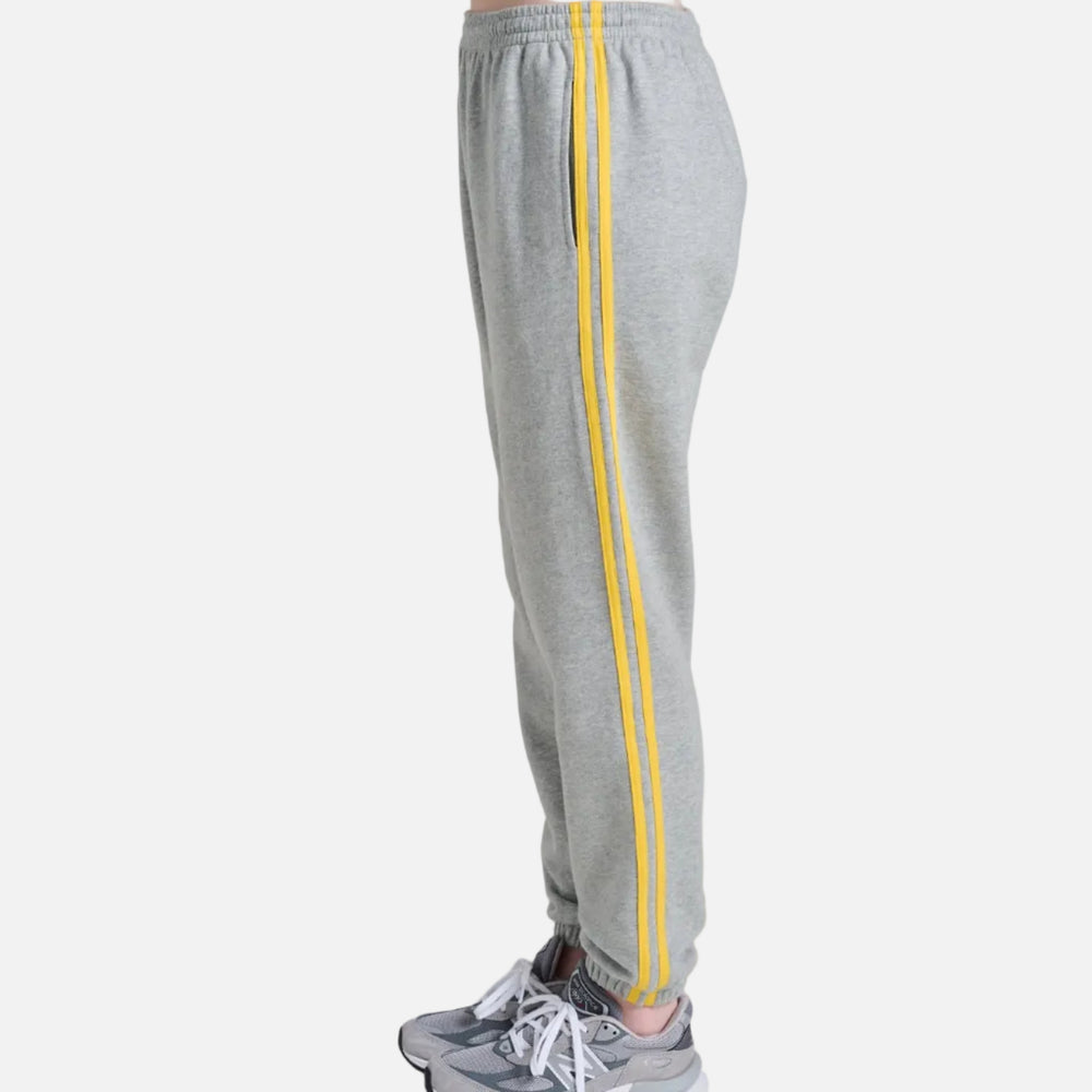 SoulCycle clothing gray wide leg sweatpants in cotton - Shop women's cute grey sweatpants by Kerri Rosenthal