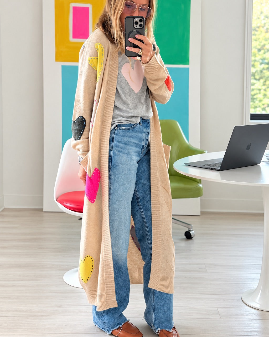 Super Duper Zero Waste Duster, Camel-Multi | Kerri Rosenthal