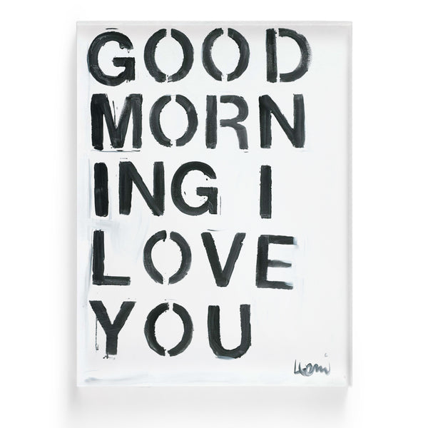 Good Morning I Love You Word Wall Art Framed Artwork – KERRI ROSENTHAL