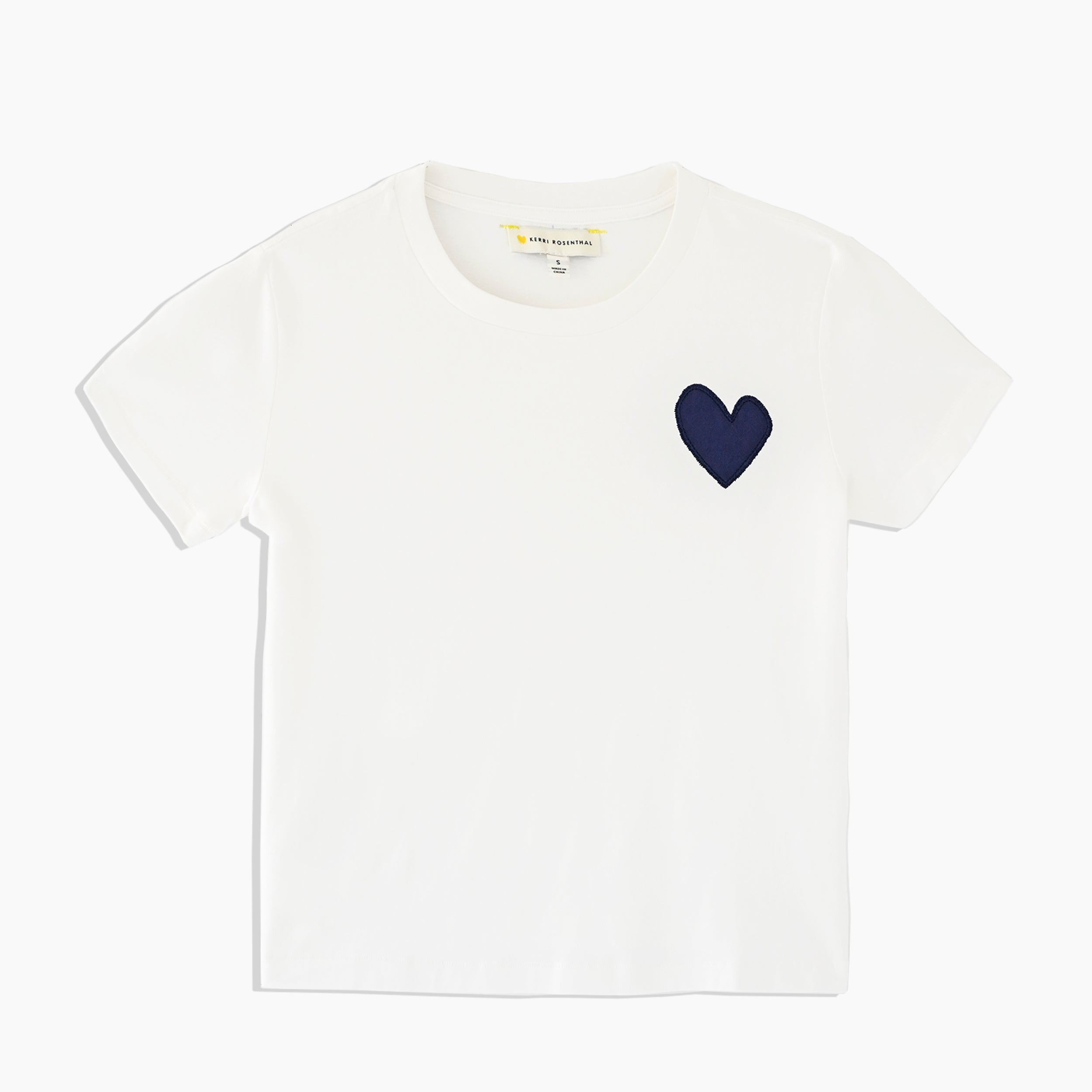 The suke women's tee contrast imperfect heart – KERRI ROSENTHAL