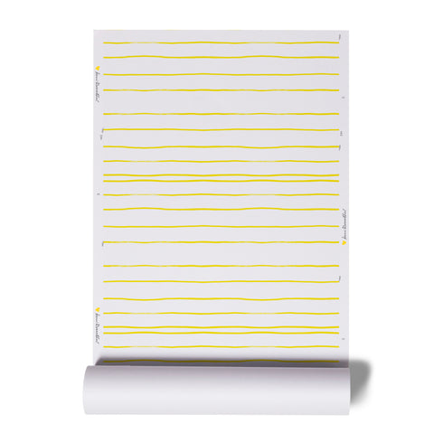 White with yellow stripe mr. sharpie designer wallpaper – KERRI ROSENTHAL