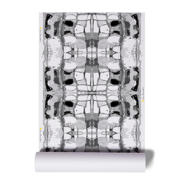 High quality black right or wrong carbon eco- friendly wallpaper by kerri rosenthal - designer wall paper