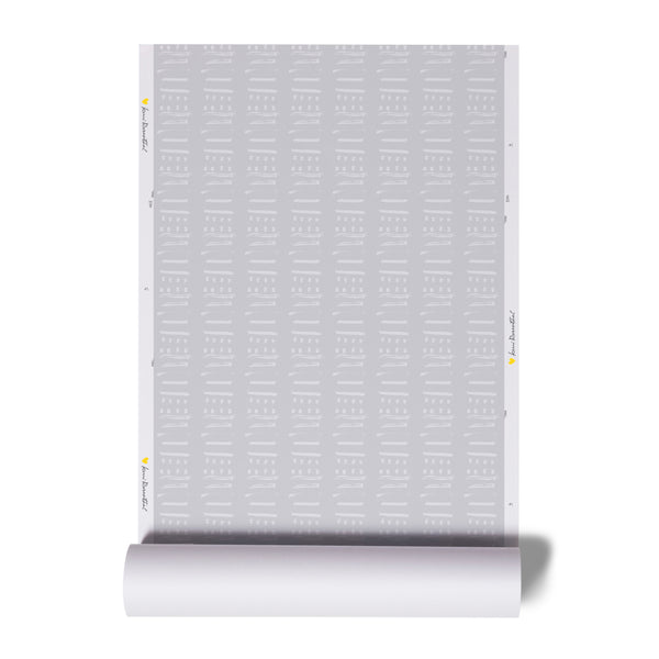 Elegant Grey white stripe 14 Layers Reverse Dove Wallpaper by Kerri Rosenthal - designer wall paper