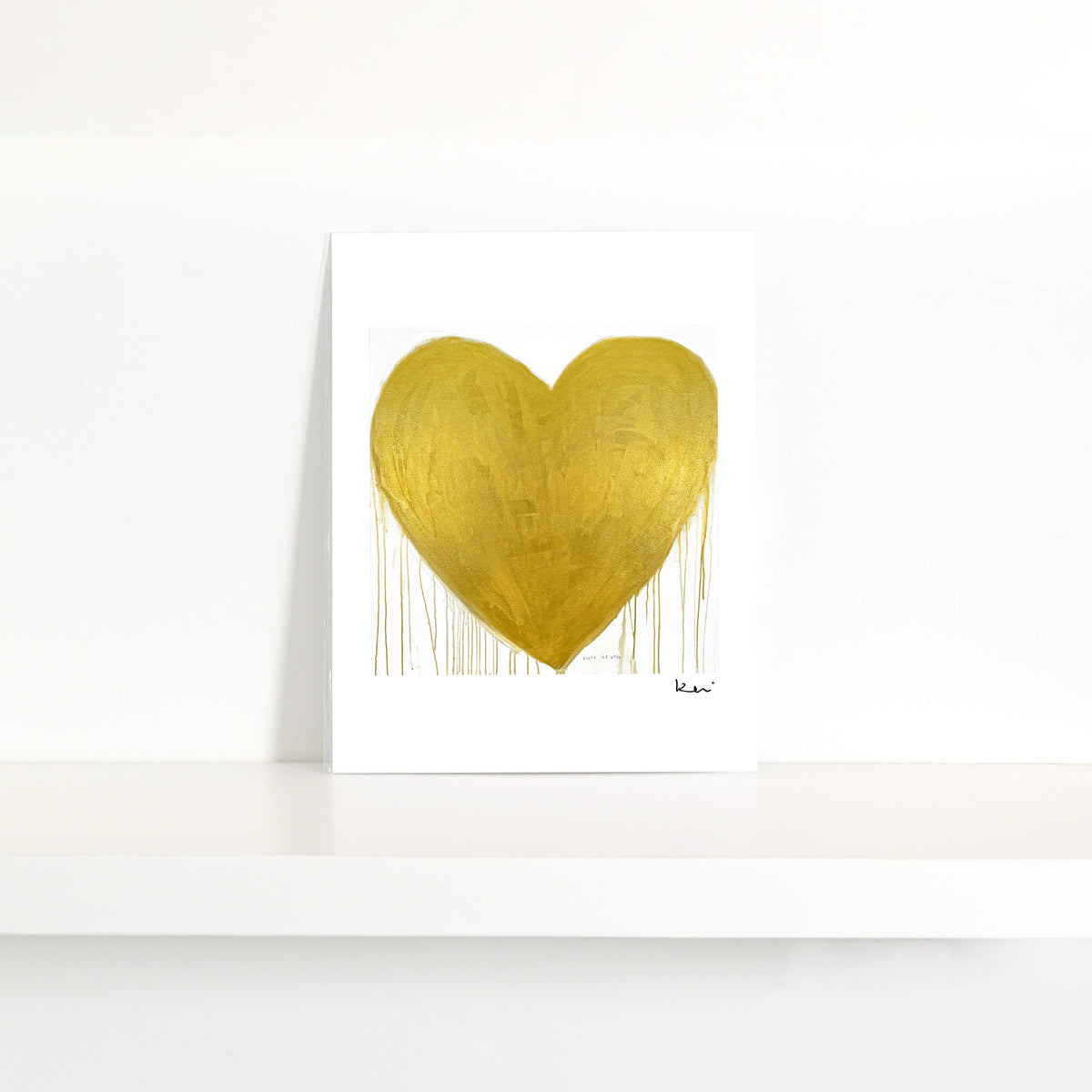 Heart Of Gold Mini Art Print – KERRI ROSENTHAL