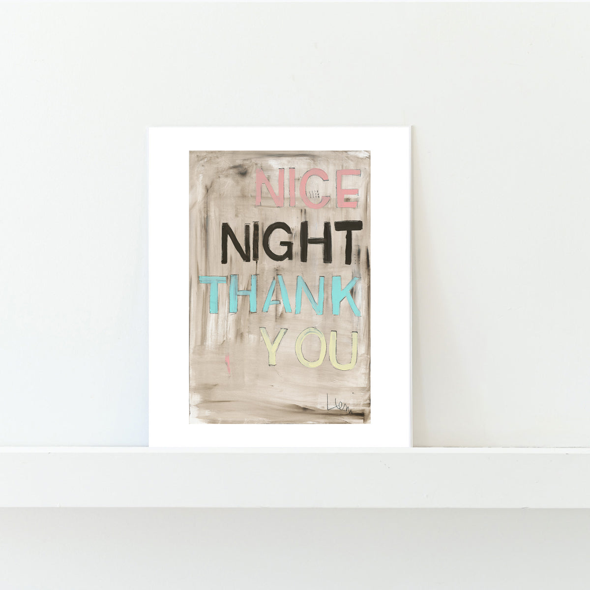 Nice Night Thank You Mini Art Print