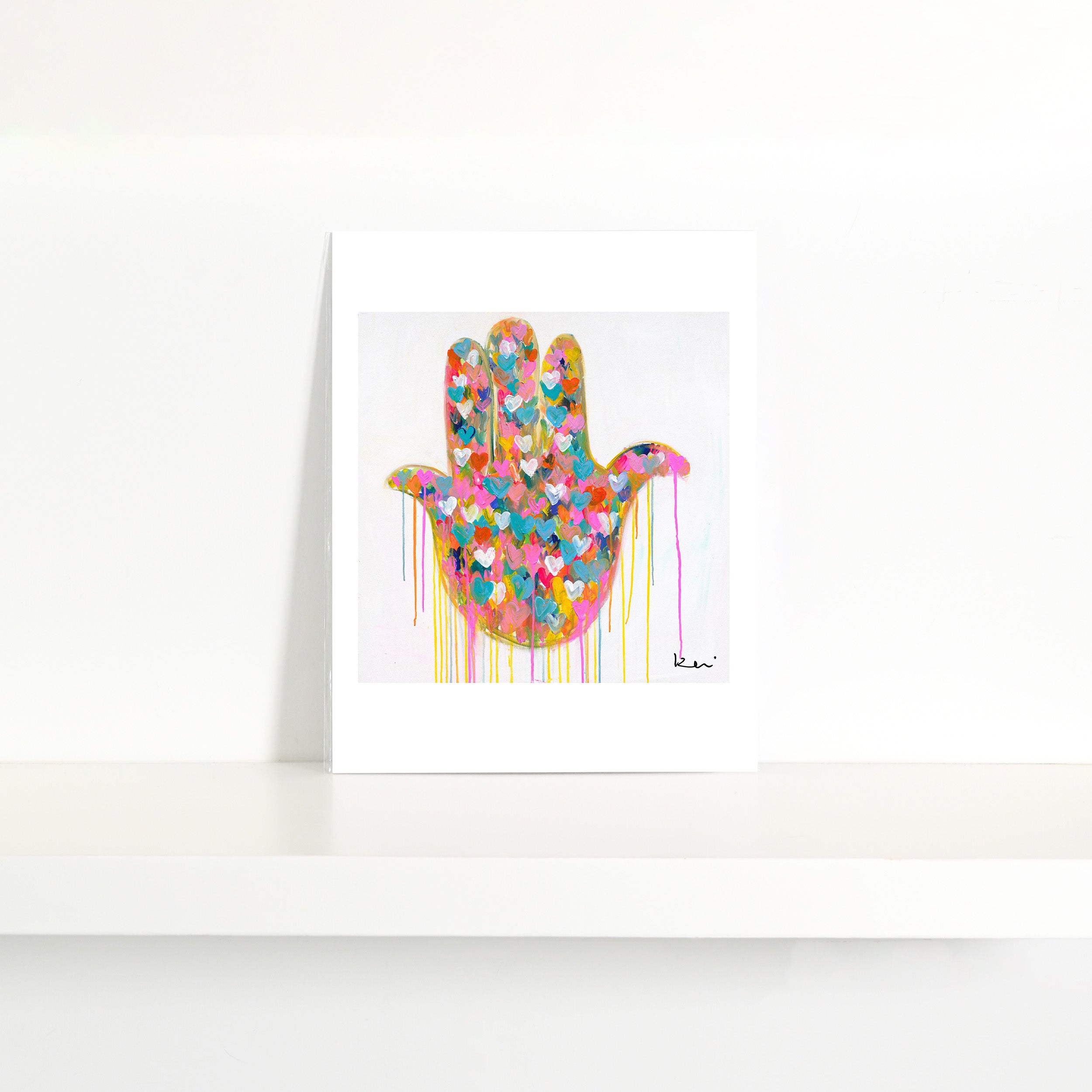Kerri Rosenthal Mini Hamsa Hand Art Print