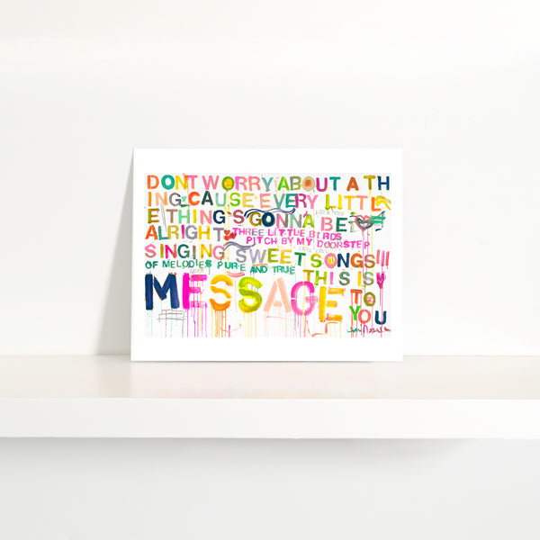 Sweet Songs Mini Art Print - Modern decor wall art by Kerri Rosenthal